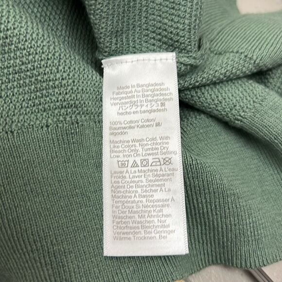 J. Crew Factory CD617 Seed-stitch green long sleeve sweater NWT size XL - Picture 9 of 10